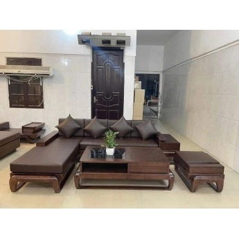 Bộ sofa gỗ nệm cao cấp - Mẫu 14
