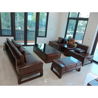 Bộ sofa gỗ nệm cao cấp - Mẫu 15