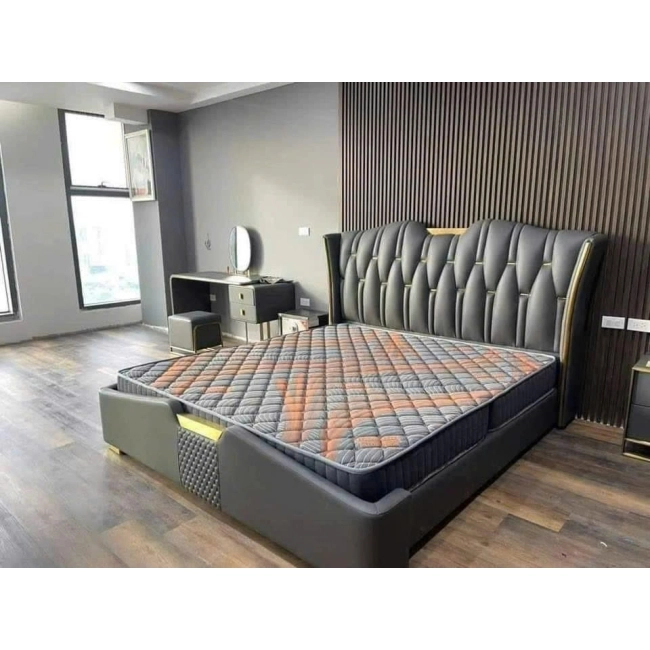 Giường gỗ cao cấp - Mẫu 02